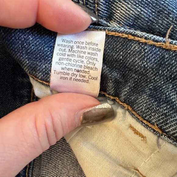 So High Rise Denim Vintage Stretch Mom Shorts Size 5 - Picture 9 of 9